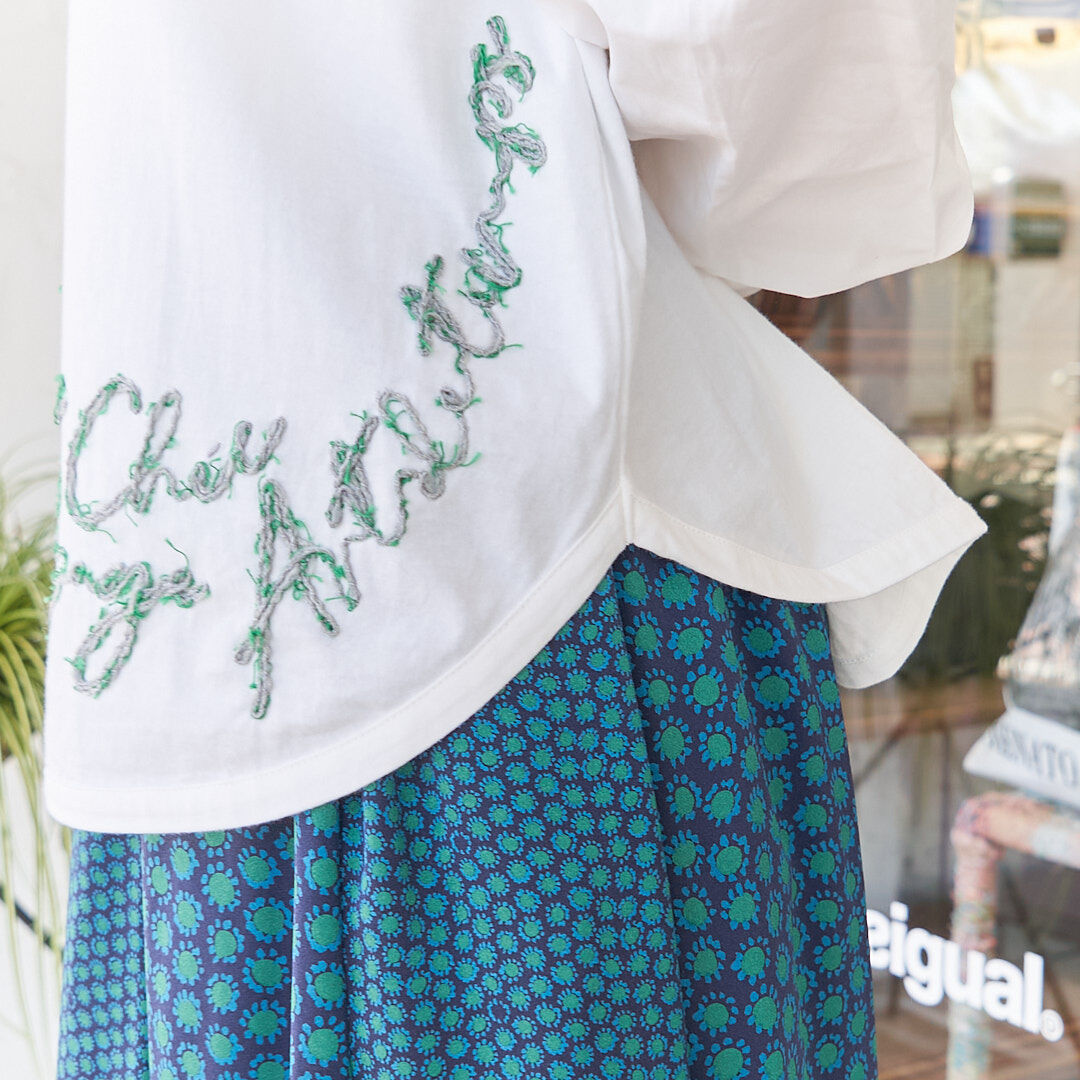 【新品】CRESCENT　クレッシェント　カットソー　プルオーバー　刺繍　白 クレッシェント 刺繍プルオーバー 12250628 | take2