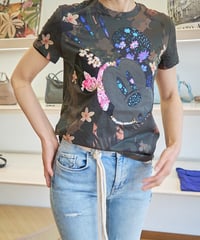 デシガル　ミッキーマウス迷彩Tシャツ　22SWTKAN-4003-L