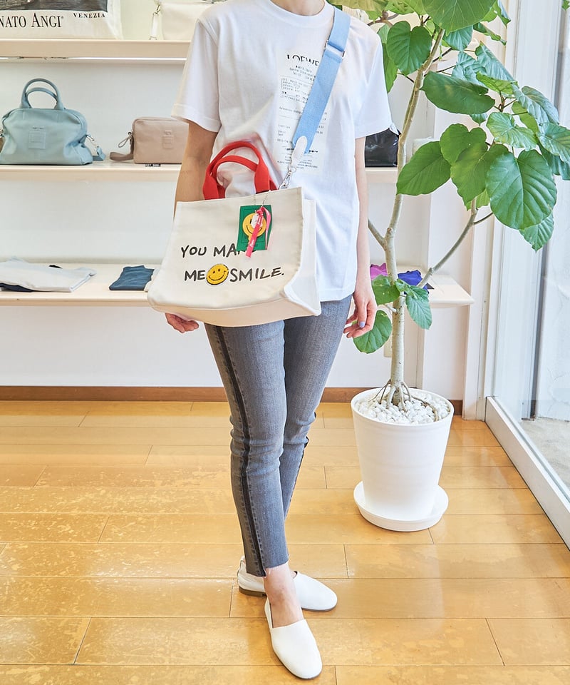 【極美品/激レア】ミカーレミカーレ ハンドバッグ ワッペン 南京錠 キャンバス ミカーレミカーレ キャンバスハンドバッグ 3COLOR M110-090A | take2