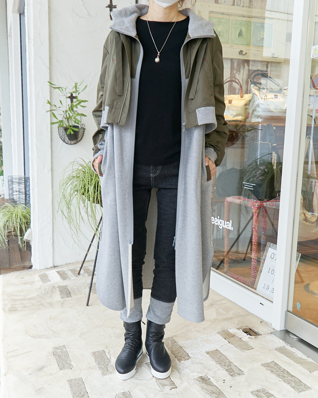 フィーノ・ライズ 布帛フードコート 5460702 | take2 