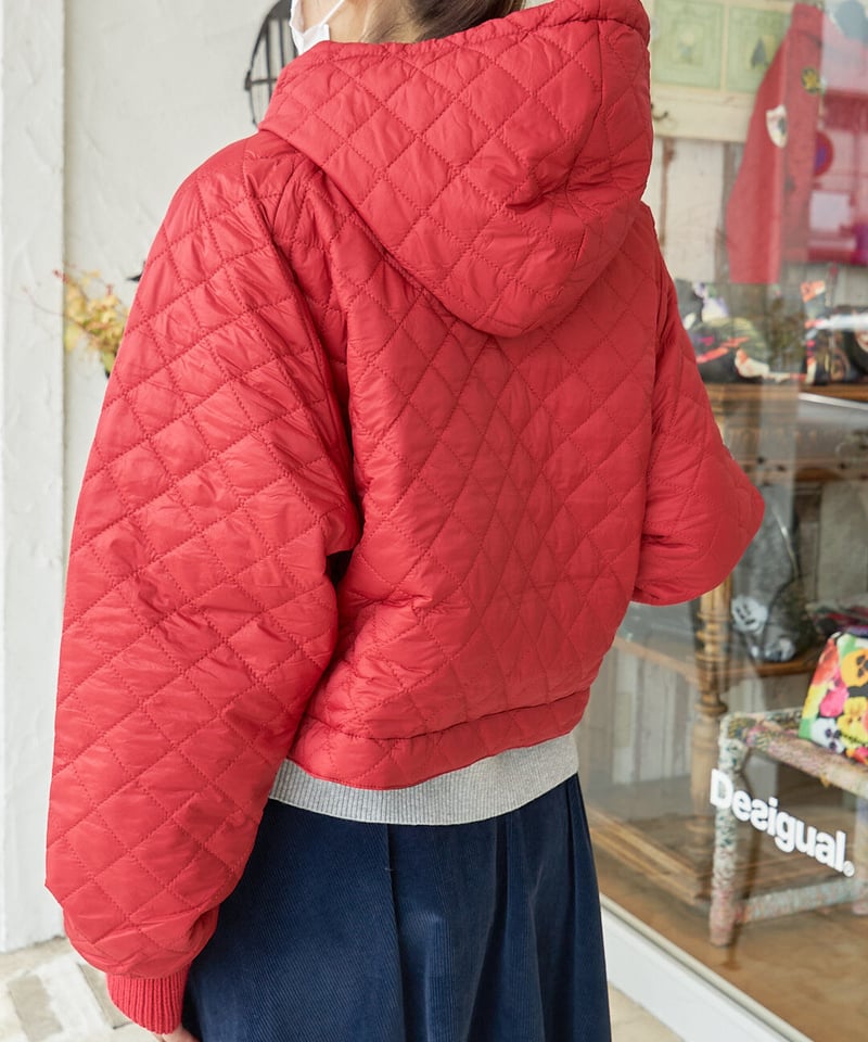 Desigual 2way パデットショートダウン&ベストMsize 新品未使用 Desigual デシグアル パッチ パデッドフーディ 22WWSK013001 | take2