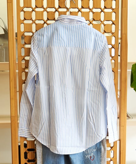 デシガル　Desigual　パッチ ストライプ シャツ　23SWCW435151