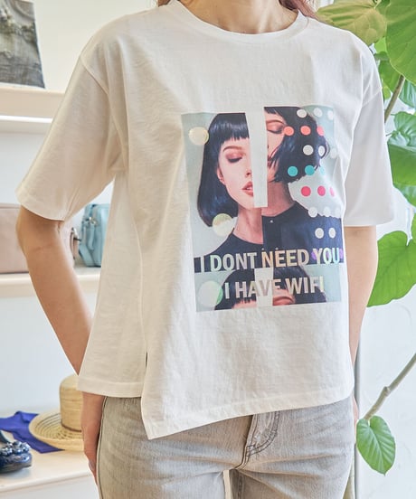 フィーノ・ライズ　イレギュラーカットTシャツ　5445683-38