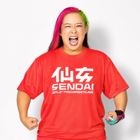 新作！【仙女定番ロゴTシャツ】蛍光オレンジ×ホワイト