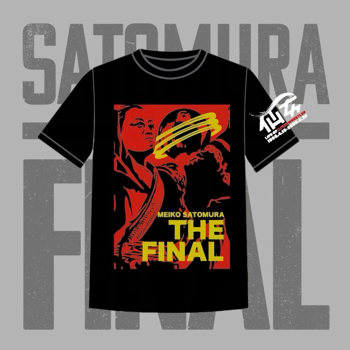 里村明衣子引退記念グッズ【里村明衣子 バンザイROCK Tシャツ