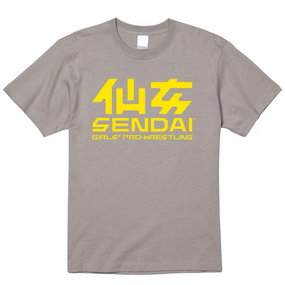 頂き女子tシャツ 仙女定番Tシャツ【ライトグレー×イエロー】 | SHOP-SENJO