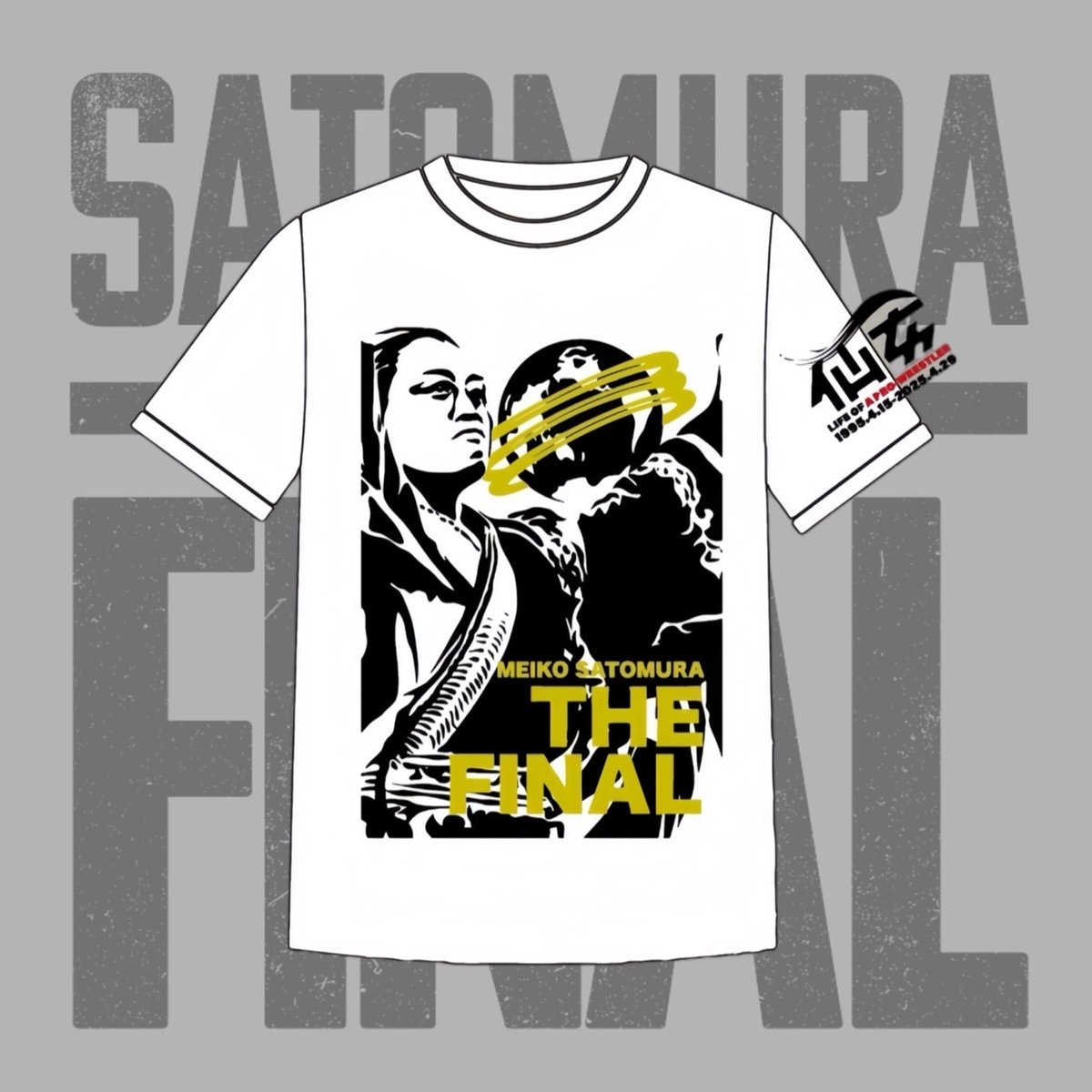 里村明衣子引退記念グッズ【里村明衣子 バンザイROCK Tシャツ