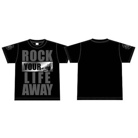 【ROCK YOUR LIFE AWAY】渋Tシャツ ブラック 2025年3月発売アイテム