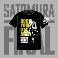 里村明衣子引退記念グッズ【里村明衣子 バンザイROCK Tシャツ】レッド