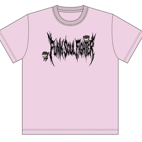 【YUNA PUNK SOUL FIGHTER Tシャツ】ライトピンク