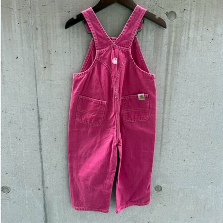 “ピンクCarhartt オーバーオール” 95cm/ss-95-2