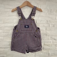 ‘‘OSHKOSHチェック柄ショートオール’’ 90cm / so-90-2