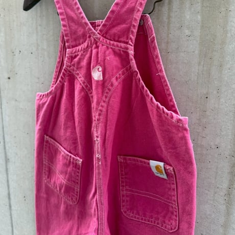 “ピンクCarhartt オーバーオール” 95cm/ss-95-2