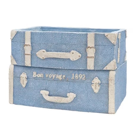 鉢-CARNAC-】ヴィンテージレザードゥトランク（ブルー