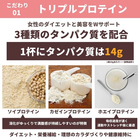 【公式サイト限定販売】ダイエット美容プロテイン 個包装タイプ 20g お試し