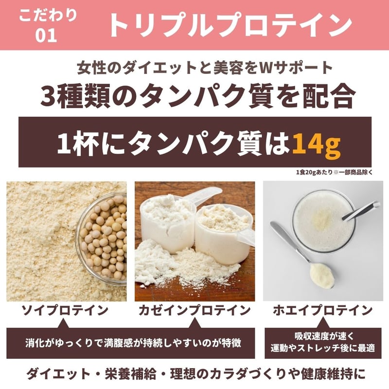 公式サイト限定販売】ダイエット美容プロテイン 個包装タイプ 20g お