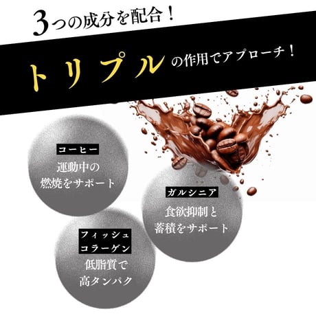 400g ダイエットコーヒープロテイン（ブラックコーヒー＋ガルシニア）