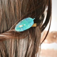 5色＊エモチスドリの羽根　ヘアクリップ