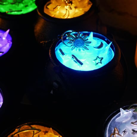 2色＊星屑を煮込む釜鍋　LEDライト