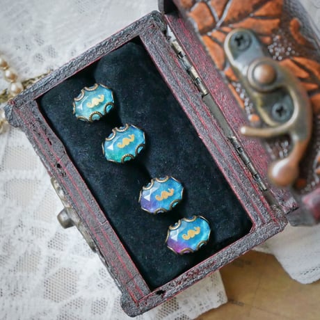 2色＊人魚のジュエリー~カリブの海馬~　ピアス
