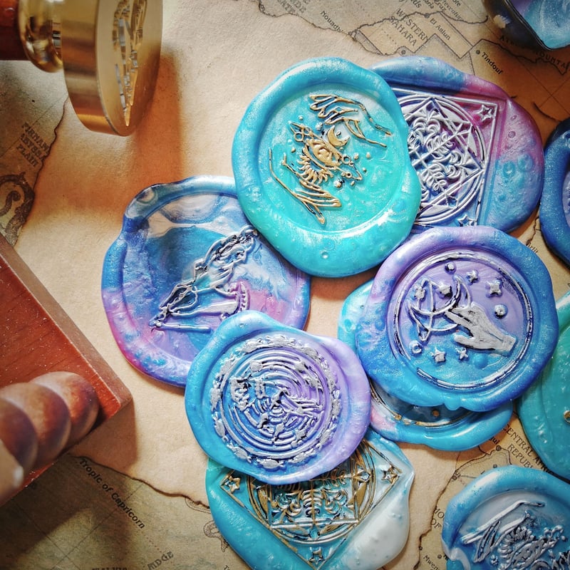 本物志向の個性派☆魔法カラーのシーリングスタンプ 天文図に  