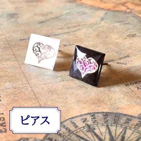 2色＊魅惑のハート　ピアス