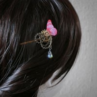 3色＊時を歪める蝶の雫　ヘアピン