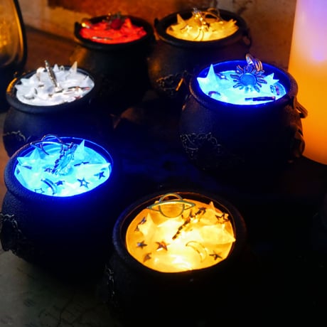2色＊星屑を煮込む釜鍋　LEDライト