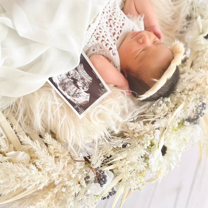 Link toプラン】Whiteフラワーリース / 20012 | ニューボーンフォト Li