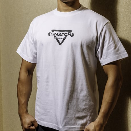 INVERTED TRIANGLE LOGO TEE WHITE