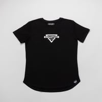 INVERTED TRIANGLE LOGO FIT TEE BLACK