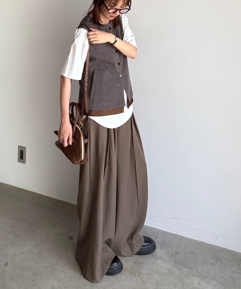 tweed button vest (set up対応) | ARULLE