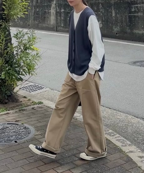 side adjust chino pants