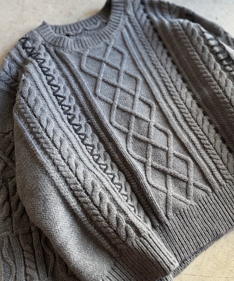 hand stitch cable knit