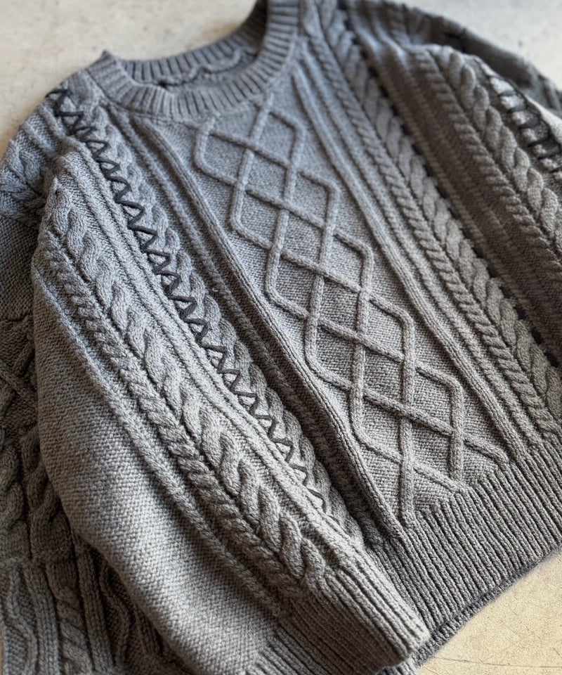 hand stitch cable knit【予約商品】 | ARULLE