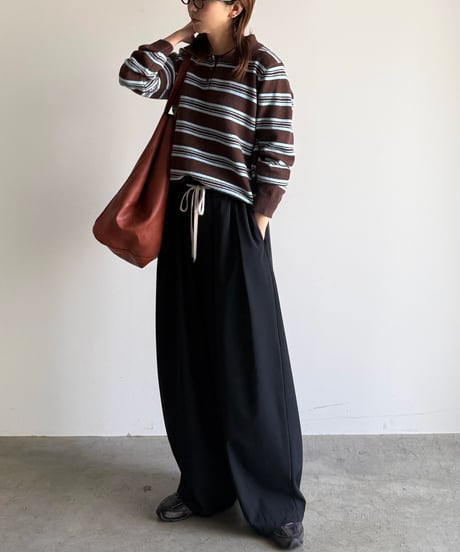 border knit polo