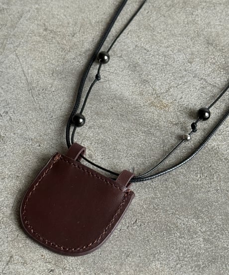 leather motif necklace【一部予約】