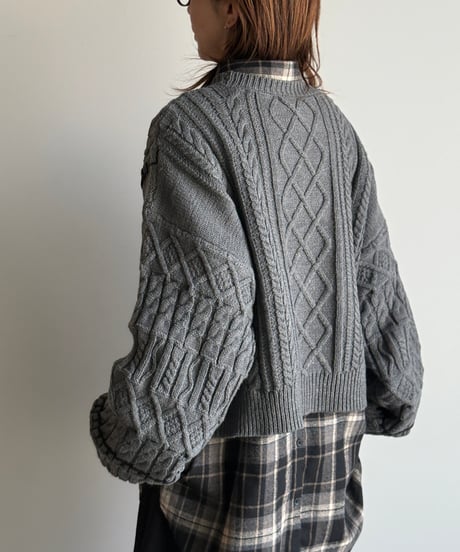 hand stitch cable knit