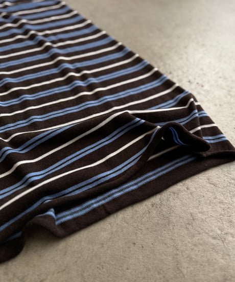 multi border knit skirt