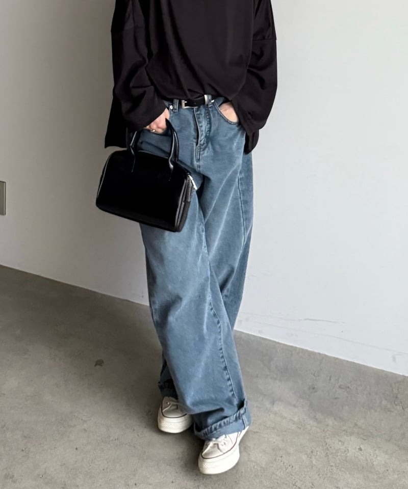 mannish oval denim pants | ARULLE