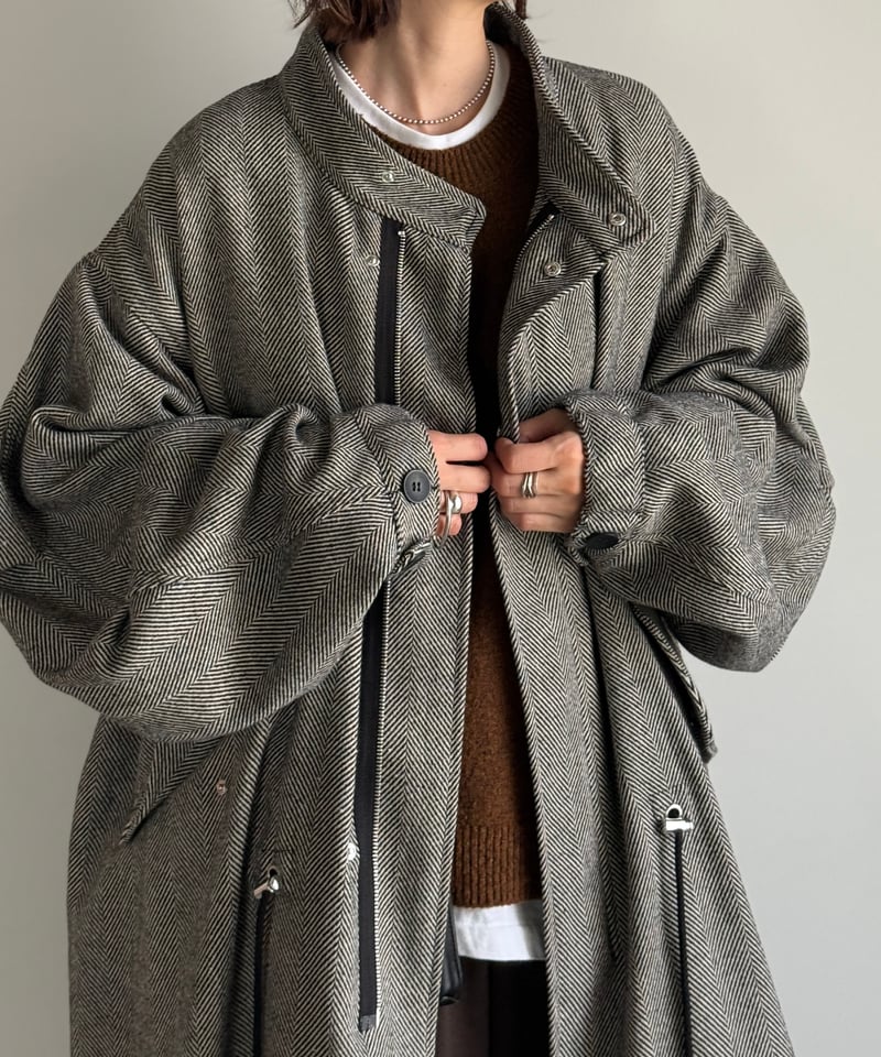 ジャケット・アウター COMFORTABLE REASON HERRINGBONE MODS COAT COMFORTABLE REASON Wool Herringbone Mods Coat | two things & think