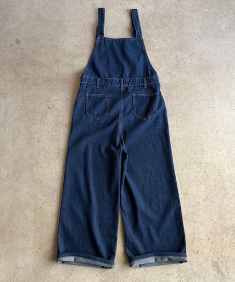 loose fit denim salopette