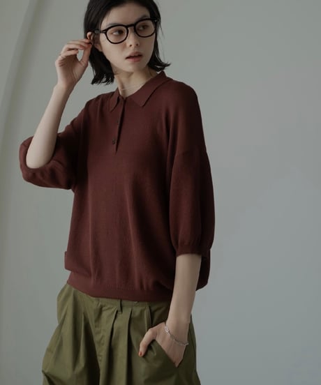 summer knit polo