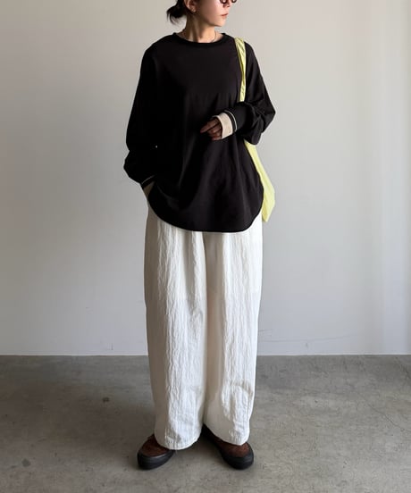 rib color long t-shirt【予約商品】