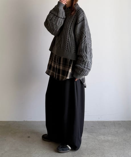 hand stitch cable knit