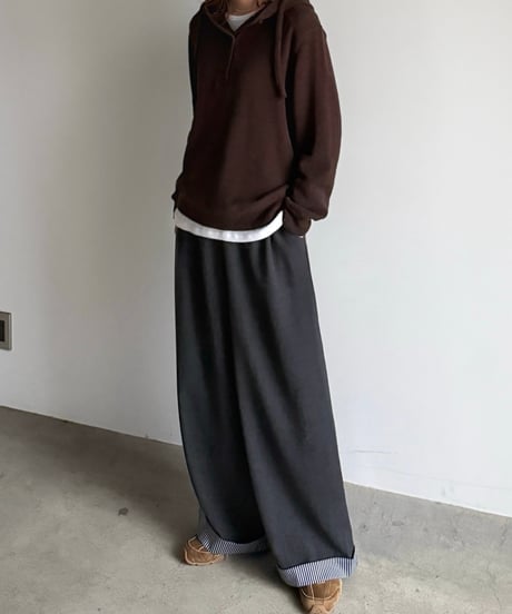 fold stripe pants