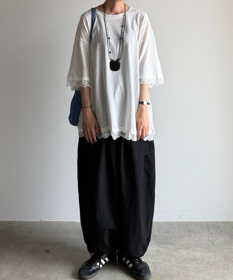 point lace big pullover