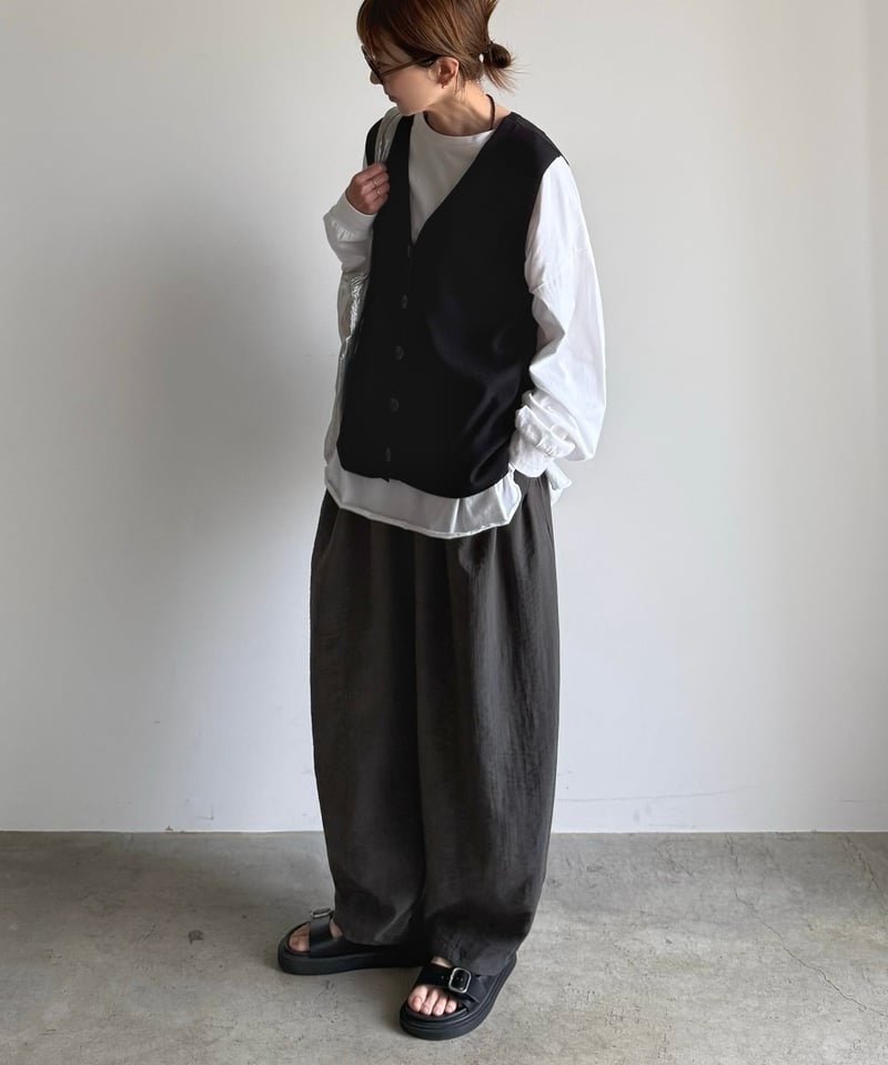 summer knit button vest【一部予約】 | ARULLE