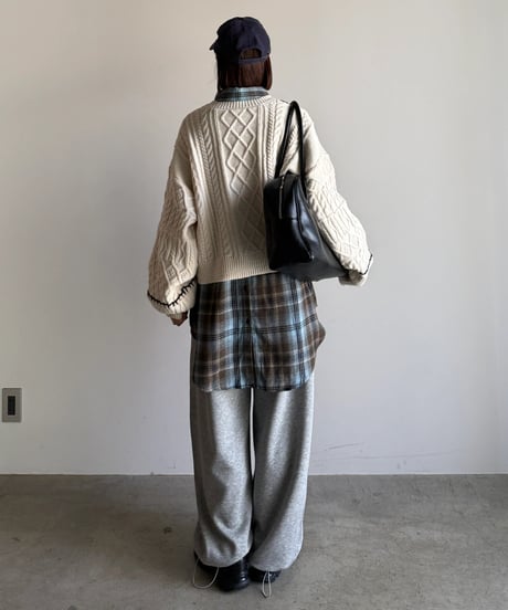 hand stitch cable knit
