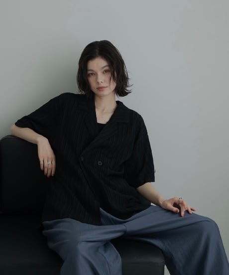tailored double button shirt